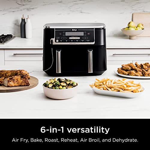 Ninja DZ550 Foodi Smart XL Air Fryer 10 Quart Perfectly Cooked Dishes for Family Grey